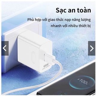 Sạc nhanh 66w bộ cáp sạc type c củ sạc nhanh dùng dây sạc 6A cho Cả SamSung , OPPO, xiaomi