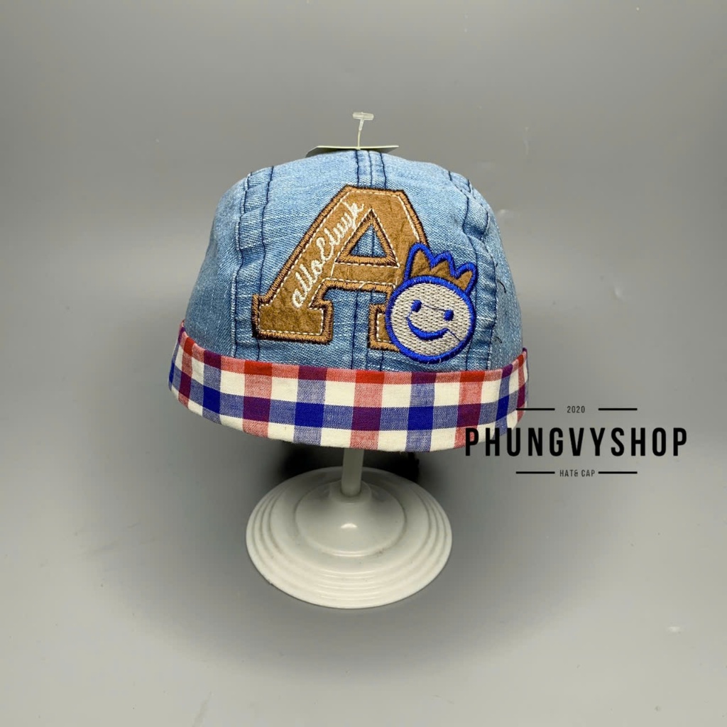 Bé dưới 2 tuổi/Vòng đầu 44-50cm- Mũ nồi tròn beret dễ thương trẻ em trai gái Nón BEANIE nhí JEAN A - phungvyshop