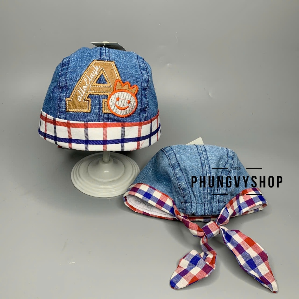 Bé dưới 2 tuổi/Vòng đầu 44-50cm- Mũ nồi tròn beret dễ thương trẻ em trai gái Nón BEANIE nhí JEAN A - phungvyshop