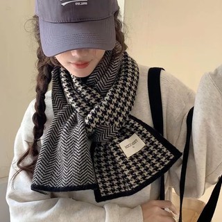 Khăn Quàng Cổ Len Dạ Nam Nữ Thu Đông Dài Đa Năng Thời Trang Họa Tiết Caro 2 Mặt  k16