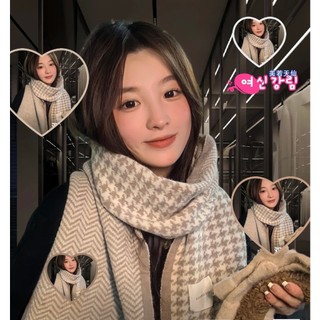 Khăn Quàng Cổ Len Dạ Nam Nữ Thu Đông Dài Đa Năng Thời Trang Họa Tiết Caro 2 Mặt  k16
