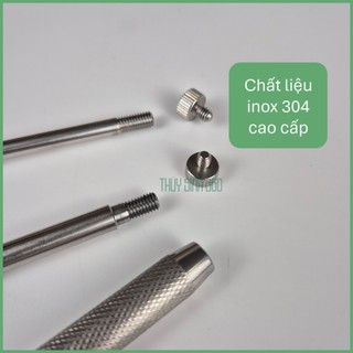 Cạo Rêu 3 Khúc Chính hãng MUFAN - Chất Liệu Inox - Cạo Rêu Làm Sạch Bể Cá Cảnh, Thủy Sinh