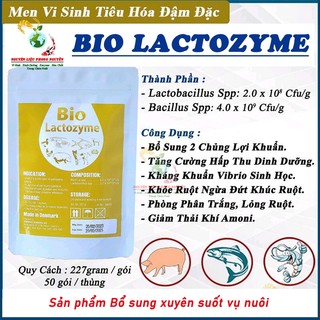 Men tiêu hóa cho chó mèo Tôm cá Lactozyme, bổ sung lợi khuẩn, ngừa phân lỏng, phòng bệnh phân trắng. Gói 227gram