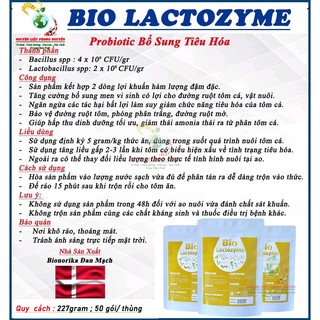 Men tiêu hóa cho chó mèo Tôm cá Lactozyme, bổ sung lợi khuẩn, ngừa phân lỏng, phòng bệnh phân trắng. Gói 227gram