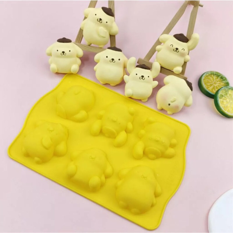 Khuôn silicon vĩ hình con chó pompompurin | Shopee Việt Nam