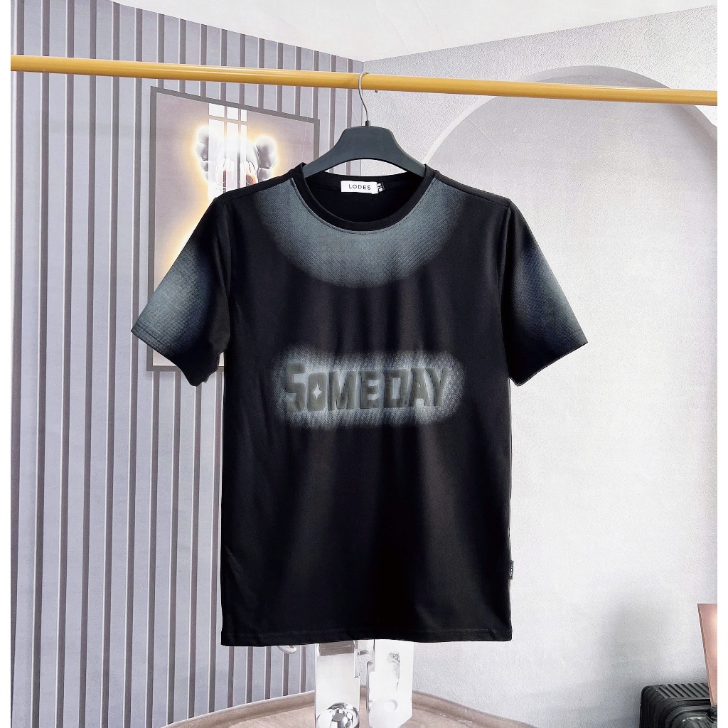 [HKT.37] Áo Phông Nam Cổ tròn, chữ dập nổi someday, cotton mịn, co dãn, Menswear Top Áo Thun    ==>>