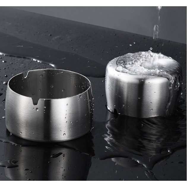 Gạt tàn bằng inox đa dụng, gạt tàn thuốc, gạc tàn - GTT005f