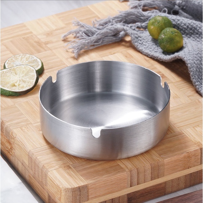 Gạt tàn inox đa dụng, gạc tàn thuốc - Kích thước: 8cm x 3cm - GTT008e