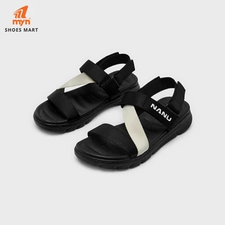 Sandal Nam Nữ Quai Chéo NANU 12 - All Black - All Grey - Navy Cream