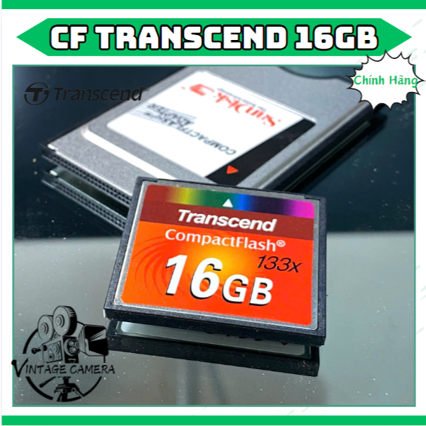 Combo thẻ nhớ Transcend CF 16GB và đầu đọc PCMCIA | Shopee Việt Nam