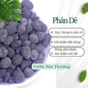 Phân Dê Hữu Cơ 1kg Đã Phơi Khô, Bón Lan, Rau, Củ, Quả, Hoa hồng, Dâu, Cân bằng Ph Đất