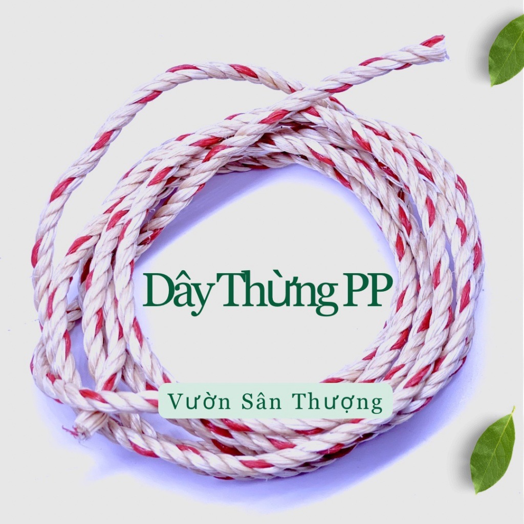10 Mét Dây Thừng PP Nông Nghiệp 3mm Dùng Cột Lưới, Làm Gian Leo, Treo Quả, Chịu Lực lớn Trên 160 kg