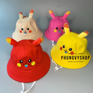Mũ TAI BÈO VÀNH PI NỈ- nón BUCKET bé