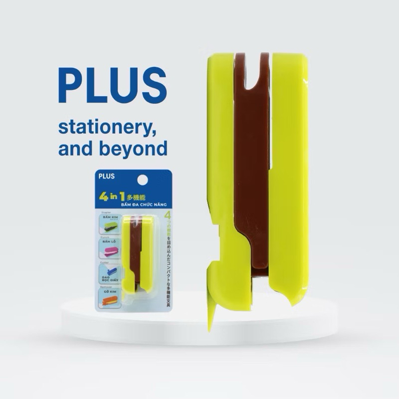 BẤM GHIM ĐA CHỨC NĂNG 4 IN 1 PLUS - VPP QUỐC HUY