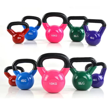 tạ tay, tạ ấm 16kg hay còn gọi tạ chuông, tạ bình vôi, tạ quai sách bằng gang đặc bọc cao su cao cấp tạ 2kg đến 24kg