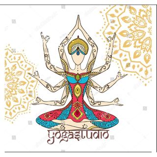 Tranh lụa 3d trang trí chủ đề Yoga dán tường, phủ kim tuyến