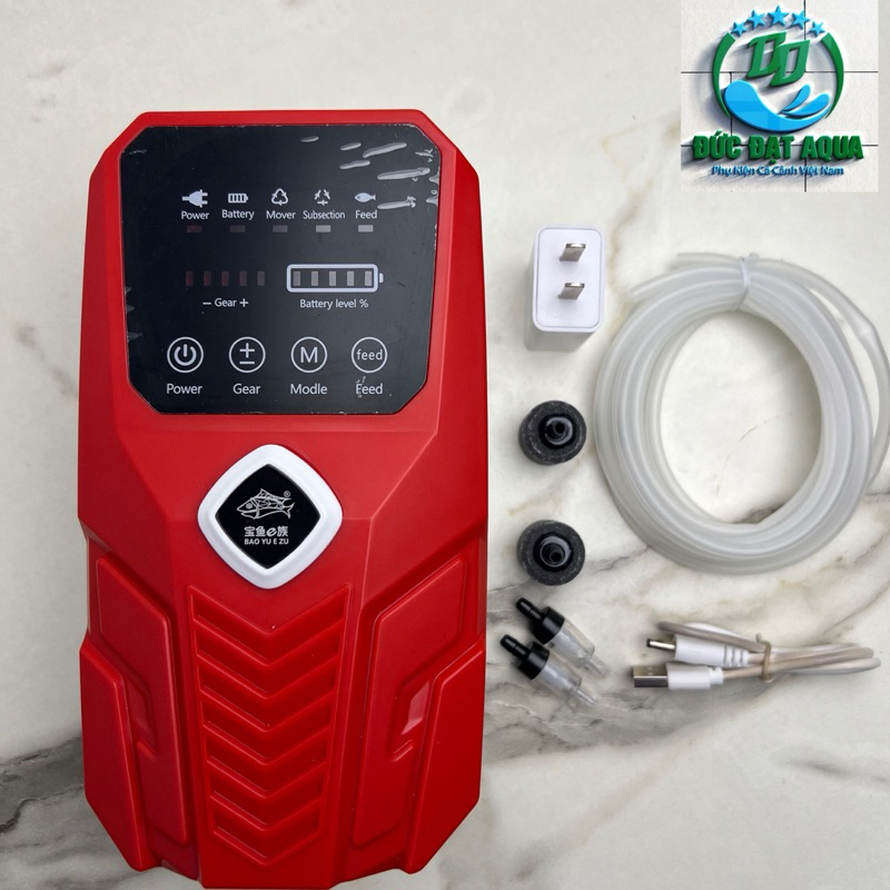 Máy Sủi Tích Điện Baoyu BY-A3-A5-A6 siêu êm tặng 3m dây và 2 quả sủi 8