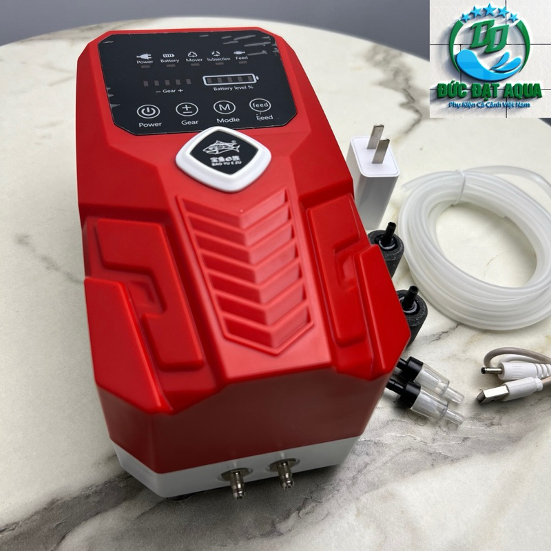 Máy Sủi Tích Điện Baoyu BY-A3-A5-A6 siêu êm tặng 3m dây và 2 quả sủi 6