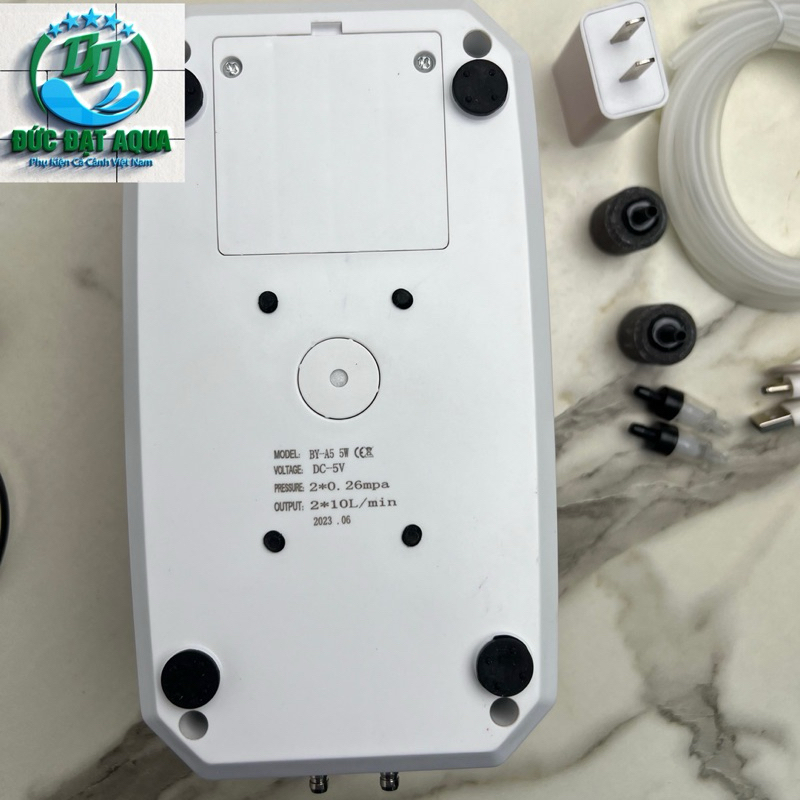 Máy Sủi Tích Điện Baoyu BY-A3-A5-A6 siêu êm tặng 3m dây và 2 quả sủi 7