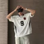 Áo Thun Jersey Số 9 GODMOTHER Áo Thun Thể Thao Thêu Đắp Da Nổi Nam Nữ Unisex Streetwear Năng Động