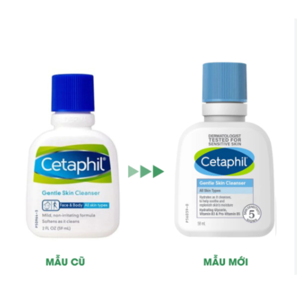 Ảnh Sữa rửa mặt Cetaphil Gentle Skin Cleanser mini 59ml làm sạch dịu nhẹ cân bằng độ pH 2