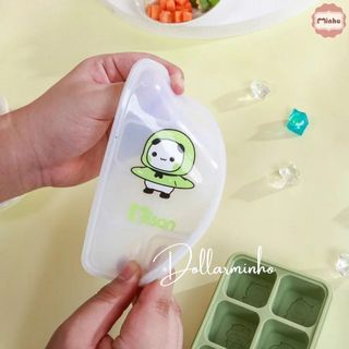 Khay trữ đông Silicone Misan 8 ngăn, trữ đồ ăn dặm cho bé, có nắp đậy chắc chắn, an toàn, sạch sẽ tiện lợi
