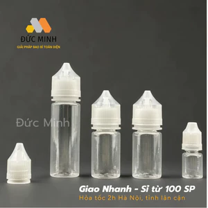 Lọ nhựa chiết mực xăm, hũ nhựa chiết 5ml 10ml 15ml 20ml 30ml [Nhựa Cứng]