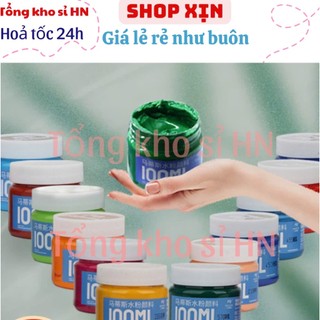 Full bộ màu vẽ Gouacher/Màu nước/màu vẽ, tô loại hũ 100ml