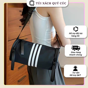 Túi Trống Dù 3 Sọc - Phong Cách Thể Thao, Thời Trang Hàn Quốc | Túi Xách Quý Cúc