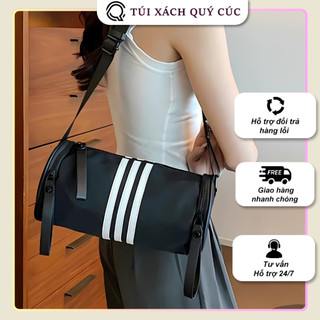 Túi Trống Dù 3 Sọc - Phong Cách Thể Thao, Thời Trang Hàn Quốc | Túi Xách Quý Cúc
