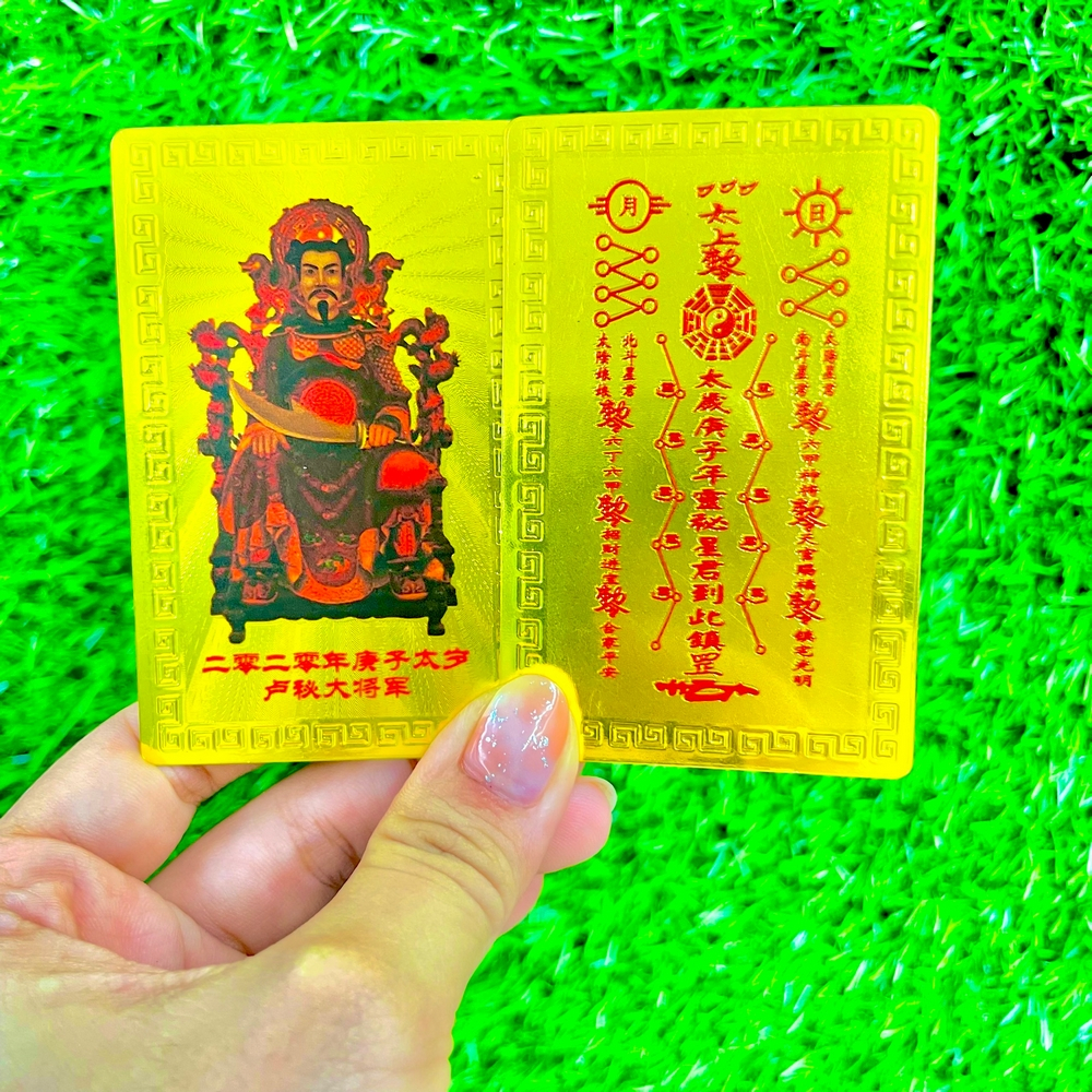 [HÓT] SỈ 100 Lá Ngũ Lộ Thần Tài Plastic Vàng may mắn , Giá Sỉ