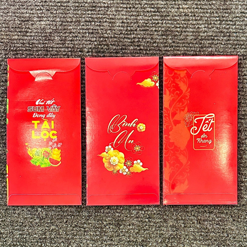 [HÓT] Combo 10 Bao Lì Xì Giá Sỉ Mẫu Chữ LỘC đẹp mắt ý nghĩa lịch sự Lì Xì Tết độc đáo , Giá Sỉ