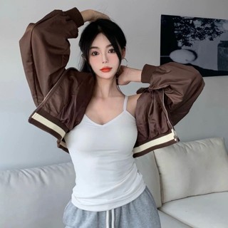 Áo Bra 2 Dây Thu Đông Dáng Dài Lót Lông Thỏ Chất Tăm Gân Hot Hit 2237.