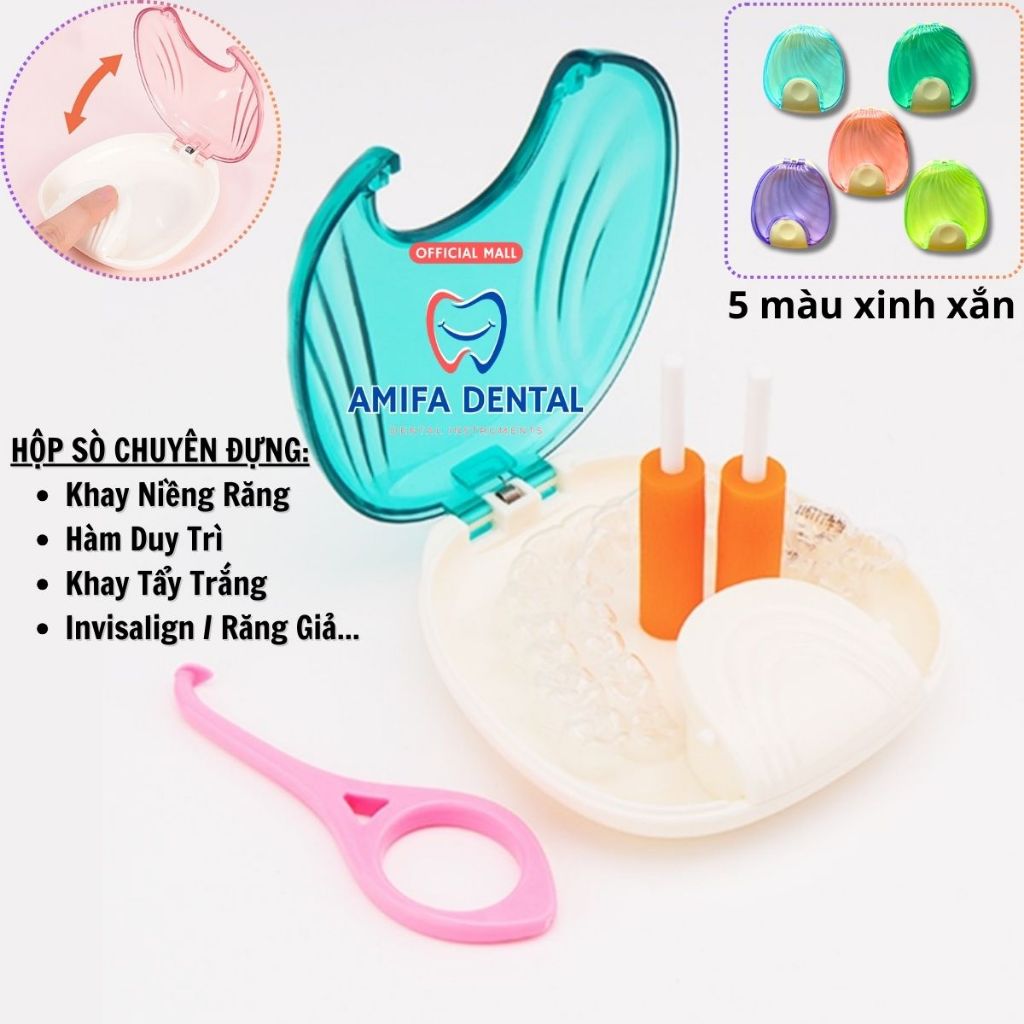 Top 3 Hộp Đựng Khay Niềng Răng Cao Cấp, Hộp Đựng Hàm Duy Trì Chất Lượng Giá Tốt, Khay Tẩy Trắng, Invisalign, Răng Giả