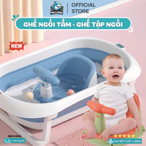 Ghế Ngồi Tắm Chống Trượt Cho Bé Pakey, Ghế Tập Ngồi, Ghế Tập Ngồi Cho Bé Tiện Lợi Có Đế Hít An Toàn