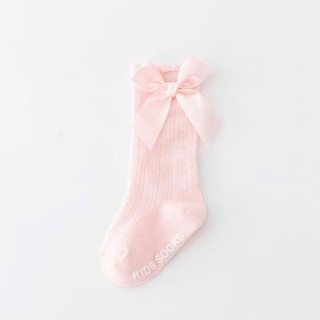 Tất vớ đùi cổ cao đính nơ chống trượt cho bé gái 0-1 tuổi. Tất nơ công chúa cho bé. Dino Kids