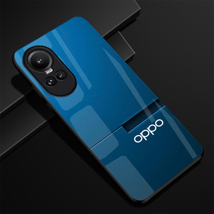 Ốp Lưng OPPO RENO 10 5G, RENO 10 PRO 5G mặt kính cường lực cao cấp, hàng new