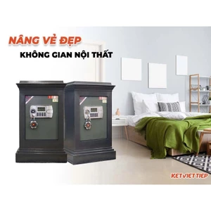 Két Sắt Việt Tiệp K454-DT Điện Tử chống cháy có báo động nặng 100kg kích thước đẹp chuẩn phong thủy