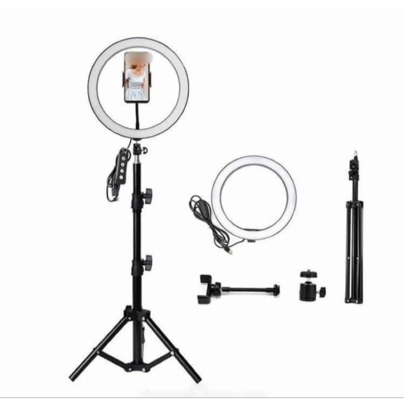 Đèn livestream size 33cm kèm (chân 2m1 ). hỗ trợ chụp ảnh chuyên nghiệp .