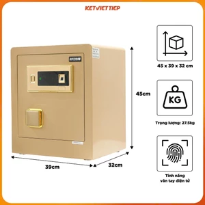 Két sắt thông minh Aifeibao 45BL Vân Tay Điện tử Nhập khẩu chính hãng (Miễn Phí Vận Chuyển Toàn Quốc)