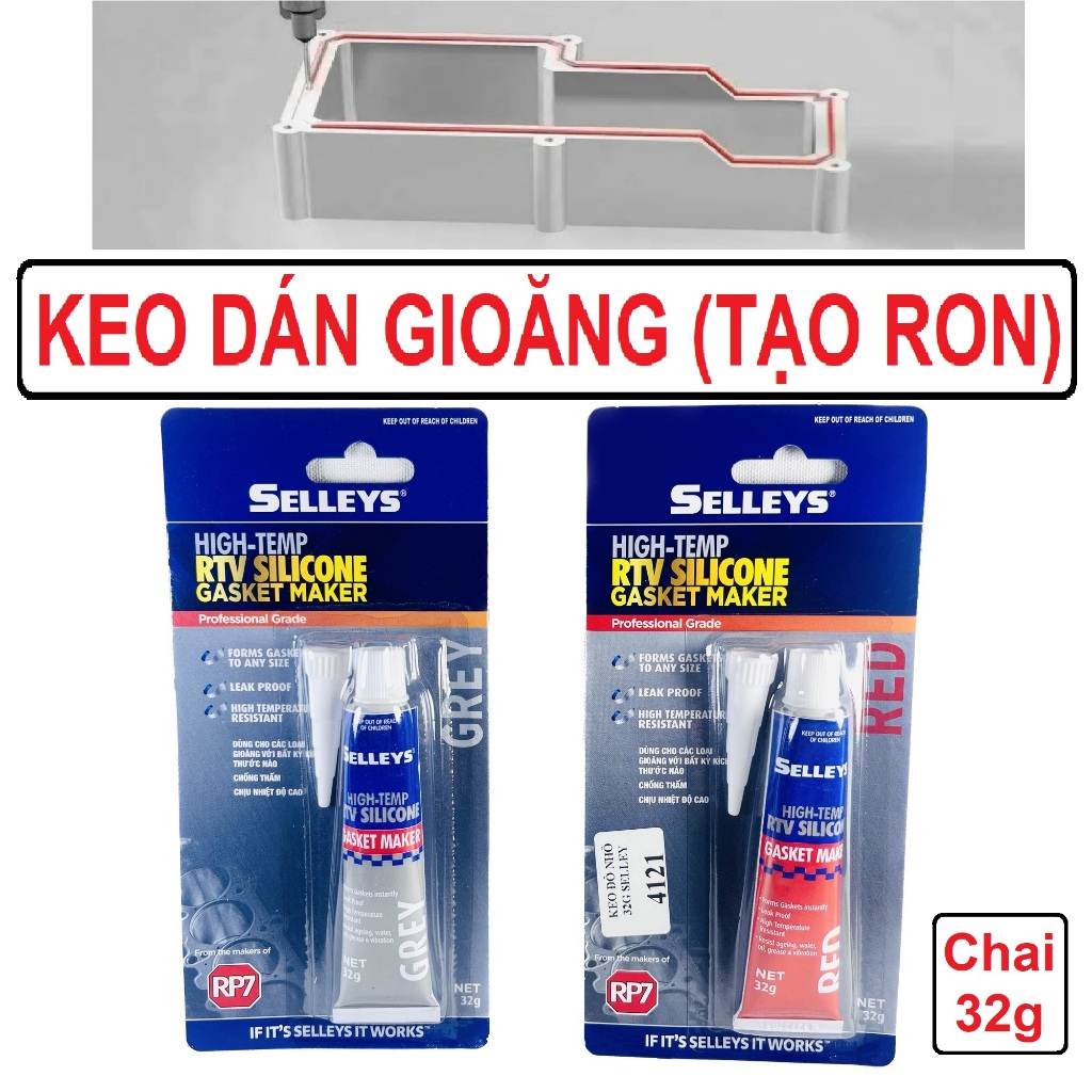 [Freeship] Keo tạo gioăng Selleys RP7 chịu nhiệt cao, dán ron, lớp roan ...