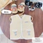 Áo gile gân tăm mềm mại, co giãn 4 chiều cho bé trai bé gái từ 3-9kg - HD27 3SBABY
