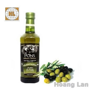 Dầu Olive Extra Virgin PONS 250ml - Tây Ban Nha ( Chai thủy tinh)