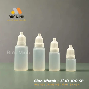 Lọ nhựa chiết nhỏ mắt, mũi 5ml 10ml 15ml 20ml 30ml, chai lọ chiết dung dịch, vỏ chai