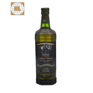 Dầu Olive Extra Virgin PONS 1 Lít - Tây Ban Nha (chai thủy tinh)