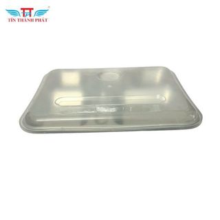 Khay đựng cơm phần inox 5 ngăn Tín Thành Phát kèm nắp nhựa, Dễ Vệ Sinh, tiên lợi, an toàn