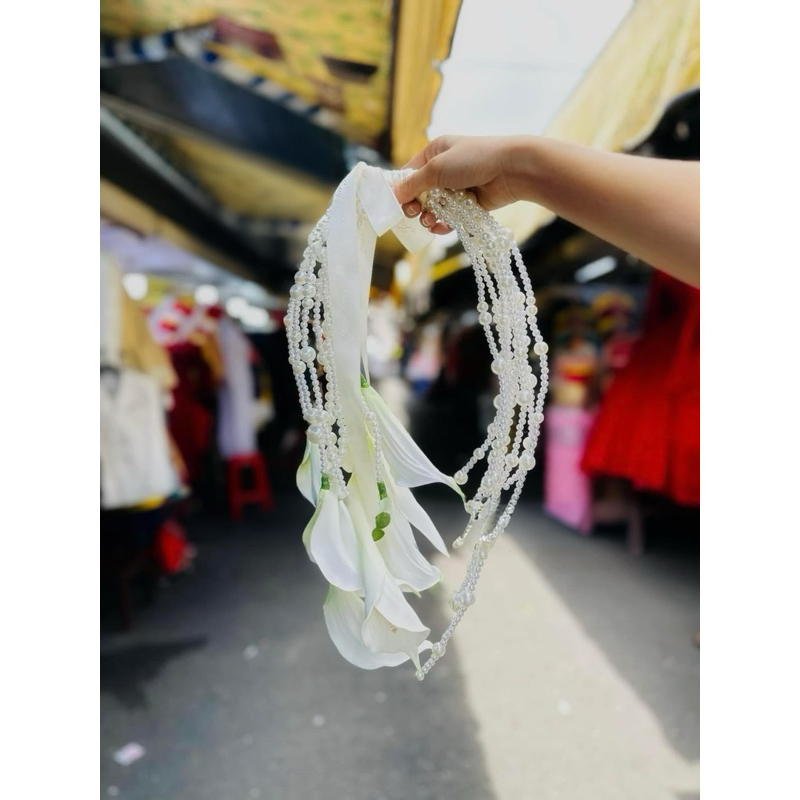 💐💐💐Hoa cầm tay cô dâu xinh chất liệu bằng lụa