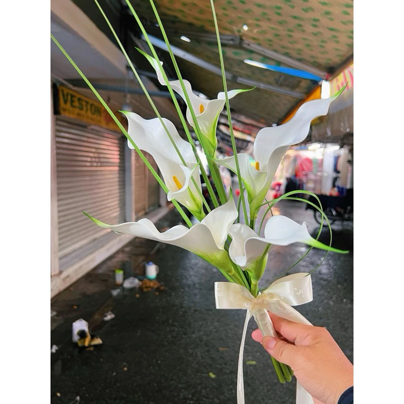 💐💐💐Hoa cầm tay cô dâu xinh chất liệu bằng lụa