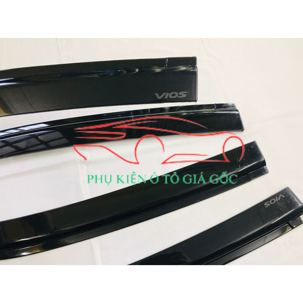 Vè che mưa xe Toyota Vios đời 2019 - 2022, 2023, 2024, 2025 Nhựa Đen Thái cao cấp, dày dặn, sáng bóng