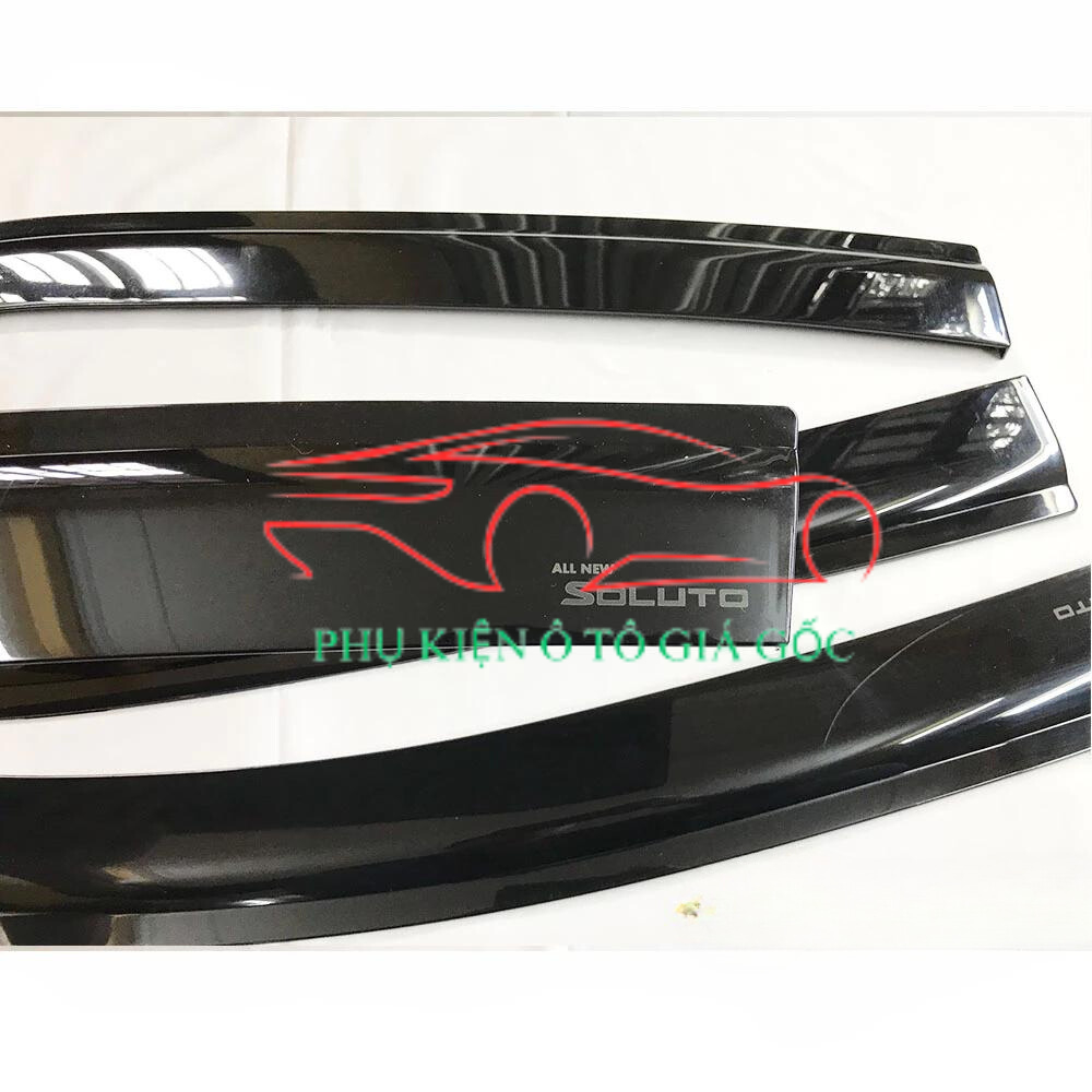 Vè che mưa xe Kia Soluto đời 2019 - HIỆN NAY - Nhựa Đen Thái cao cấp, dày dặn, sáng bóng